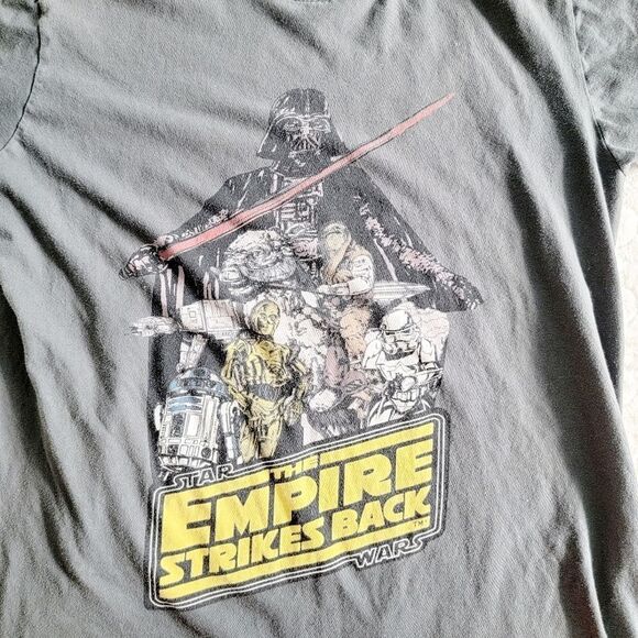 Star Wars retro tee shirt Empire Strikes Back Darth Vader medium top - Picture 2 of 5